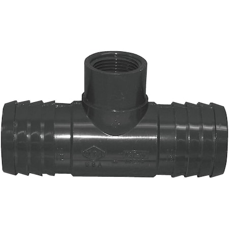 Boshart 1-1/2 In. x 1-1/2 In. x 3/4 In. FIP Combination Polypropylene Insert Tee UPVCFRT-151507